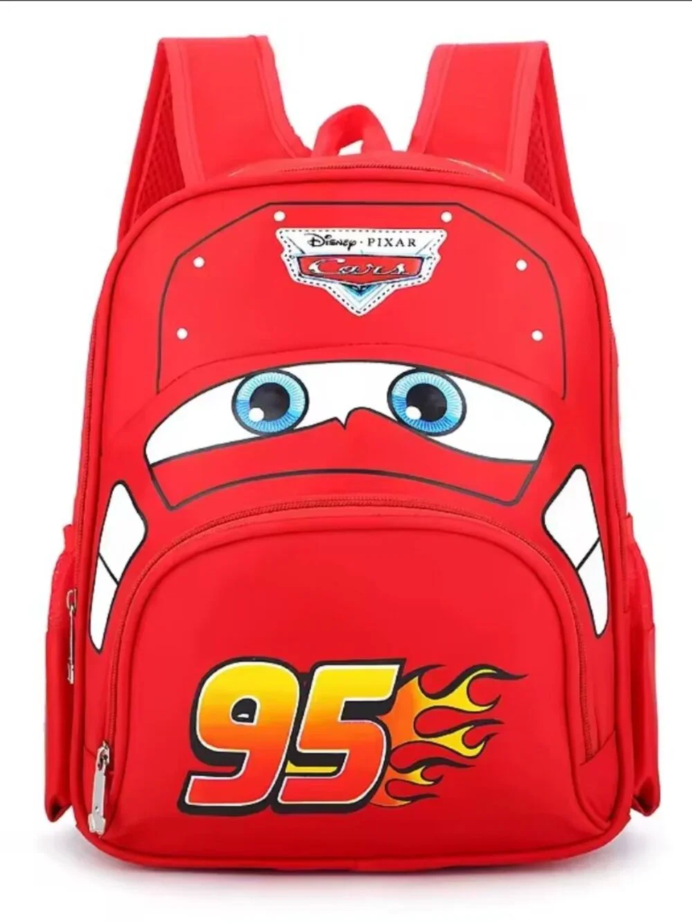 Lightning McQueen Car Backpack Red 95 Racing Kids School Bag